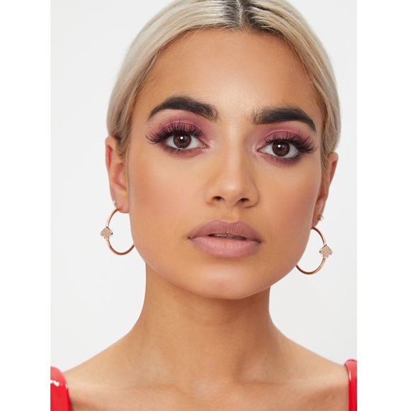 KATE SPADE • Rose Gold Everyday Hoop Earrings - Picture 2 of 4